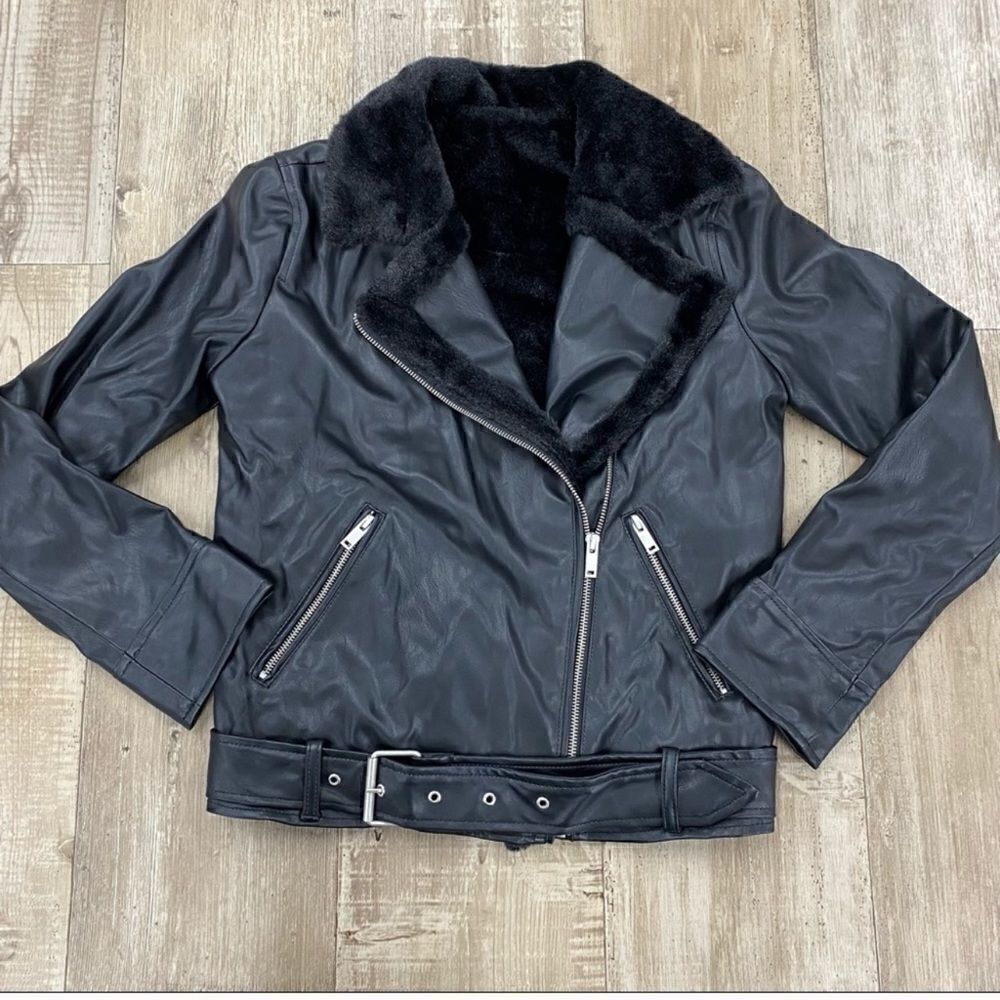 n:PHILANTHROPY Black Faux Leather Jacket